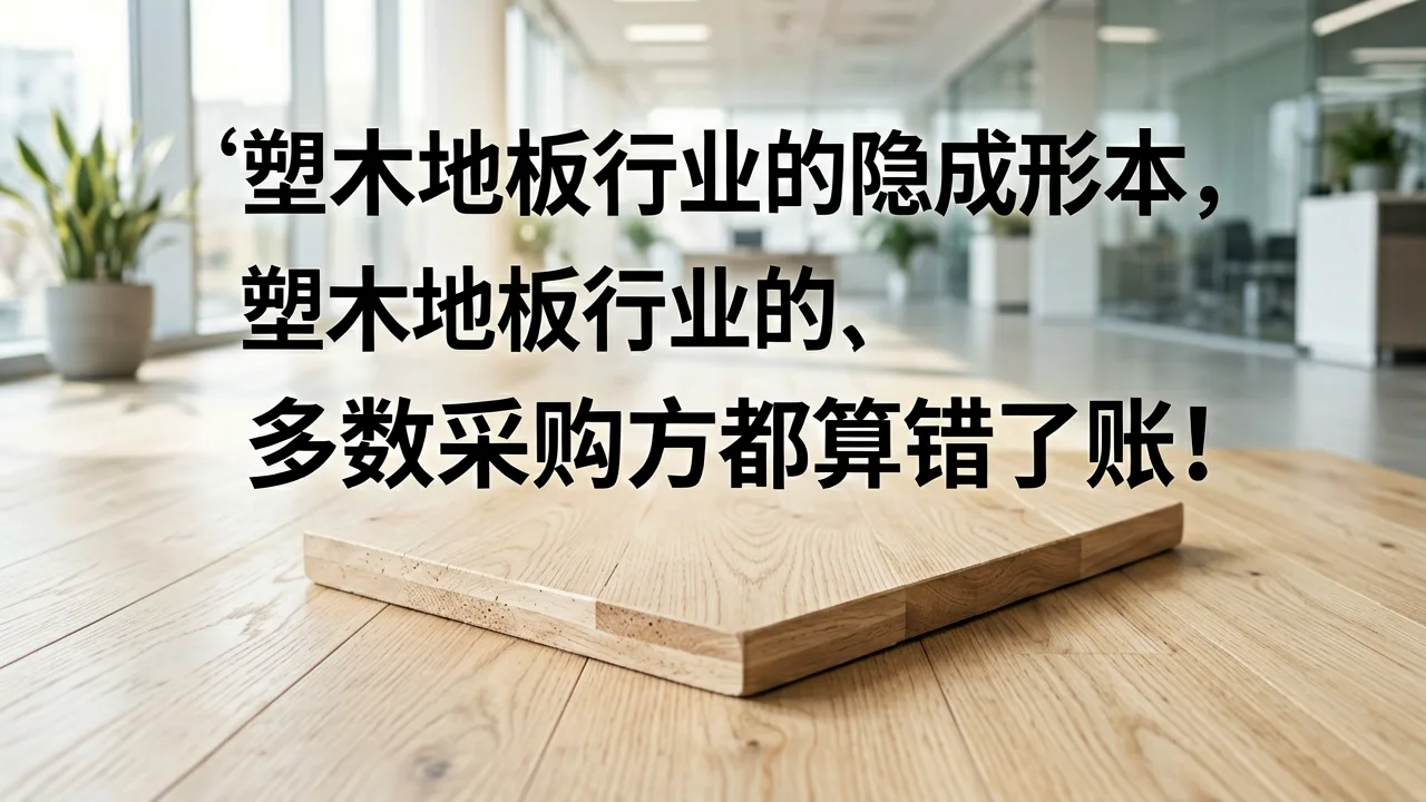 塑木地板行业的隐形成本，多数采购方都算错了账